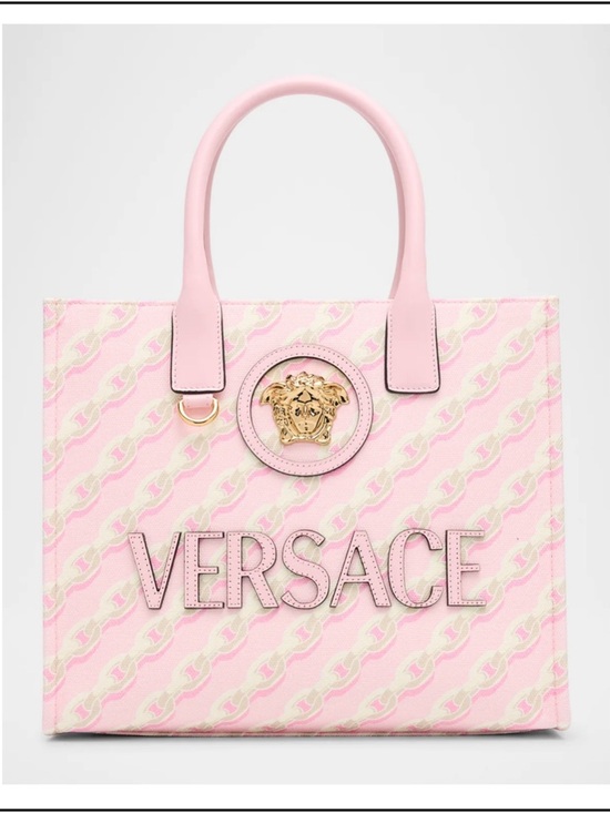 Versace Handbags - Versace Pastel Pink Tote. 💯 Authentic. Barbiecore Feminine Romantic Love